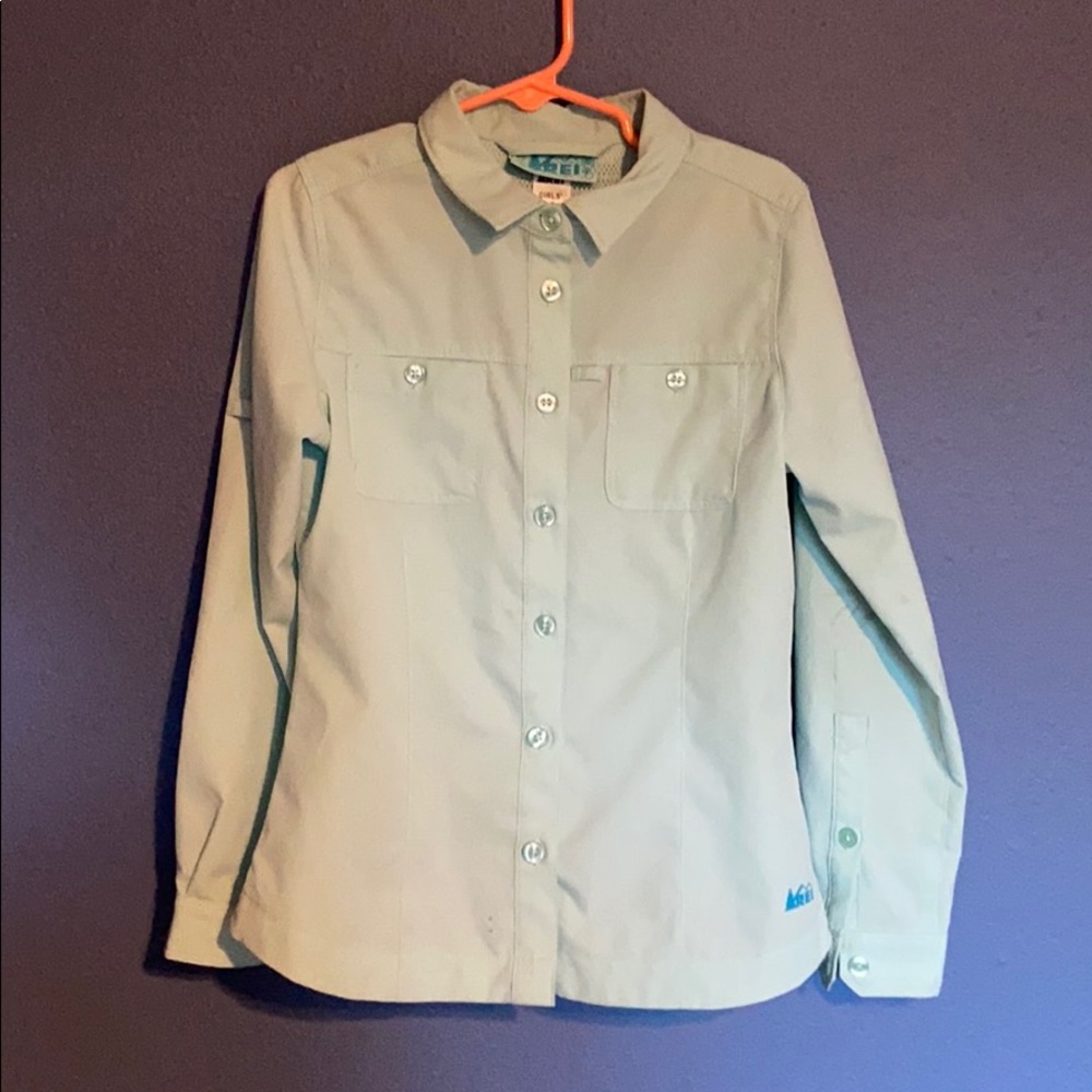 REI convertible camp shirt XS 6/7